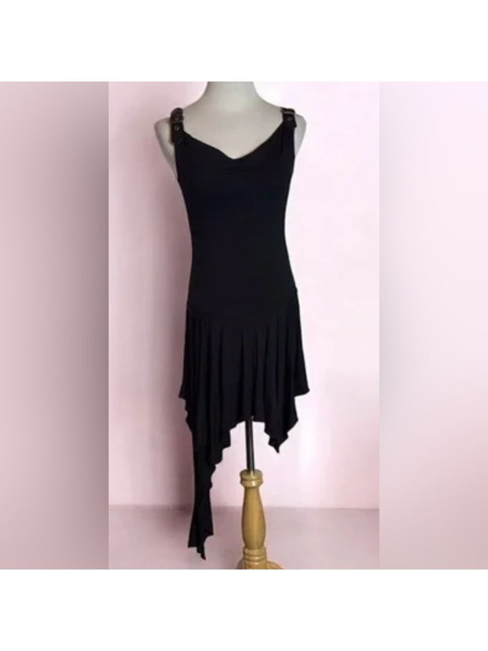 Widow Stubborn Love Mini Dress Black XXS NWT Gothic Handkerchief Hem - Picture 13 of 15
